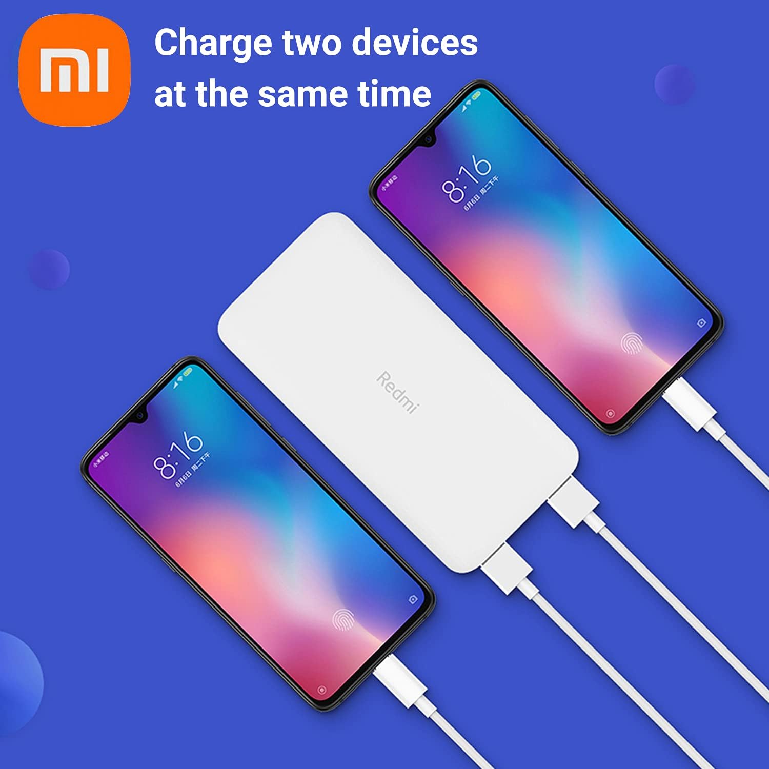 پاوربانک Redmi / Xiaomi ۲۰,۰۰۰mAh — شارژ سریع ۱۸W، دو خروجی USB-A، ورودی USB-C & Micro-USB — گارانتی