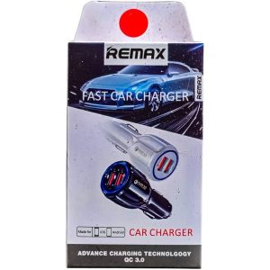 شارژر فندکی Remax RCC221 (QC3.0) — دو درگاه USB، محافظت کامل